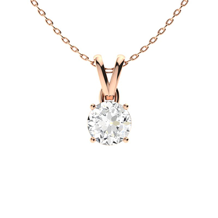 Ruti Natural Diamond 4 Prong  Necklace