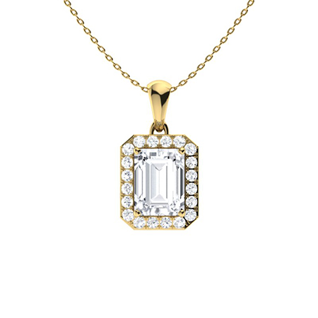 Torie Natural Diamond 4 Prong  Necklace