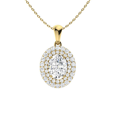 Toula Natural Diamond 4 Prong  Necklace