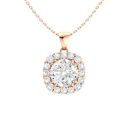 Tamana Natural Diamond Double Prong  Necklace