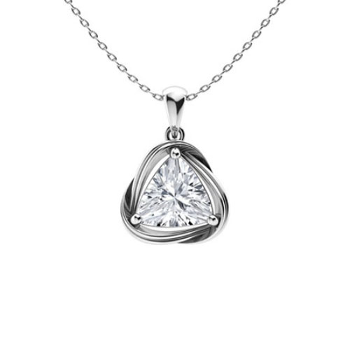 Tunnoke Natural Diamond 3 Prong  Necklace