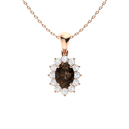 Veronica 0.50 Carat 4 Prong All Gemstones Necklace