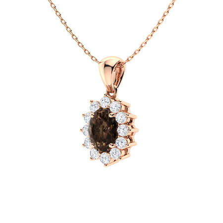 Veronica 0.50 Carat 4 Prong All Gemstones Necklace | Sunshine Diamonds