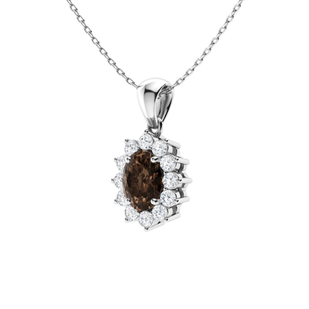 Veronica 0.50 Carat 4 Prong All Gemstones Necklace | Sunshine Diamonds