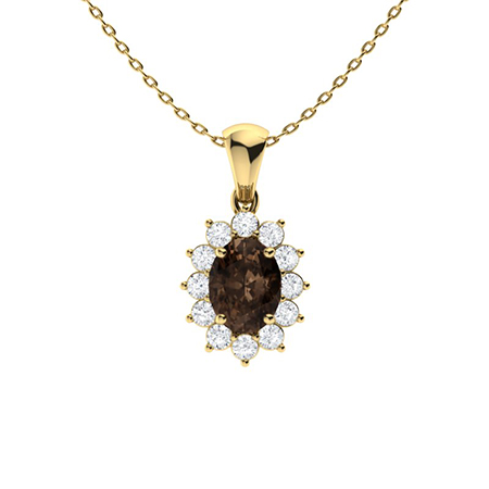 Veronica 0.50 Carat 4 Prong All Gemstones Necklace