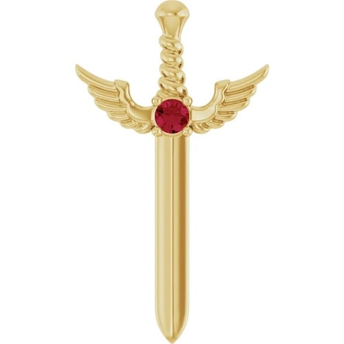 Parmindar Natural Ruby 4 Prong  Necklace