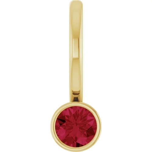 Pauravi Natural Ruby Bezel Set  Necklace