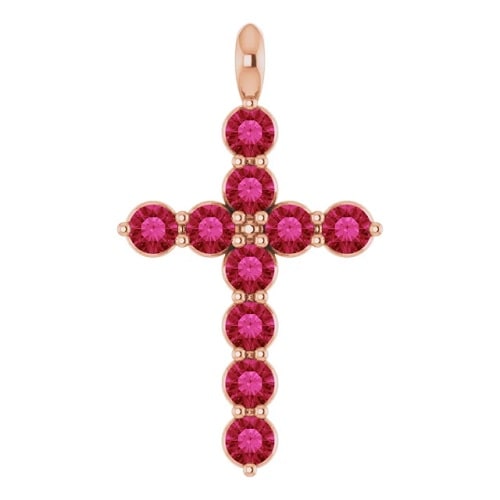 0.5 Ct Natural Ruby Round Cut Perryn  Necklaces in Silver 925