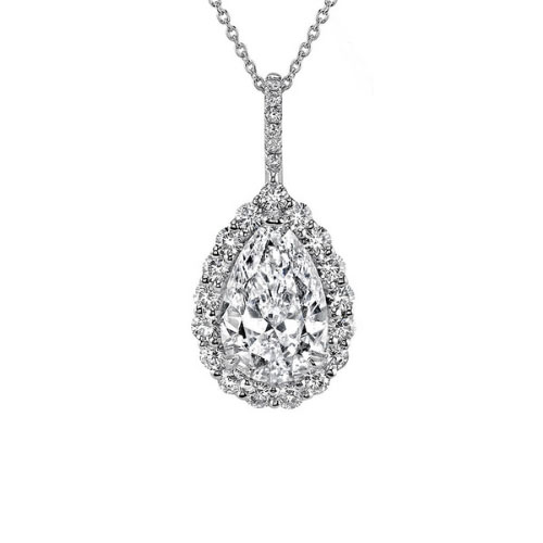 Classic Pear Diamond Pendant