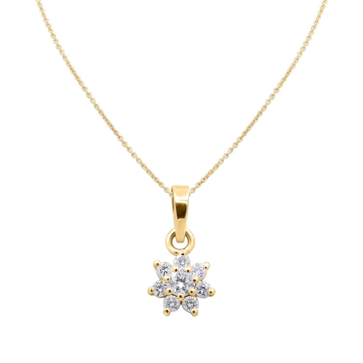 Tamie Natural Diamond Prong Set  Necklace