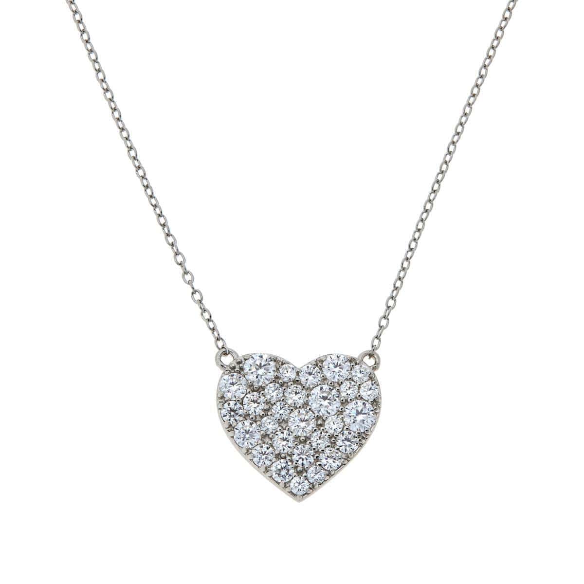 0.32 Ct Natural Diamond Round Cut Triniece  Cluster Pendants Necklaces in 9K White Gold