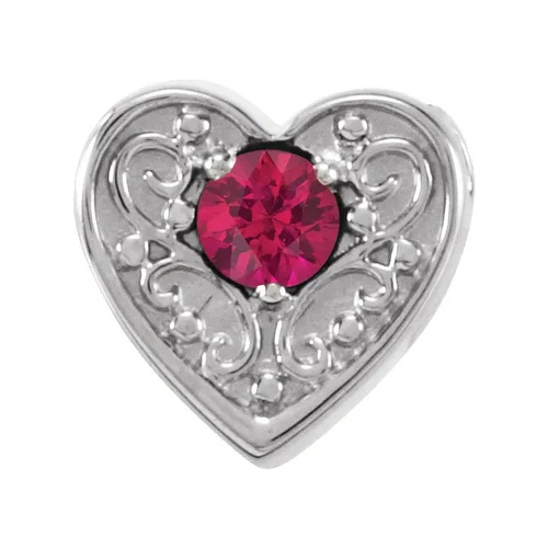 0.15 Ct Natural Ruby Round Cut Piri  Necklaces in 9K Yellow Gold