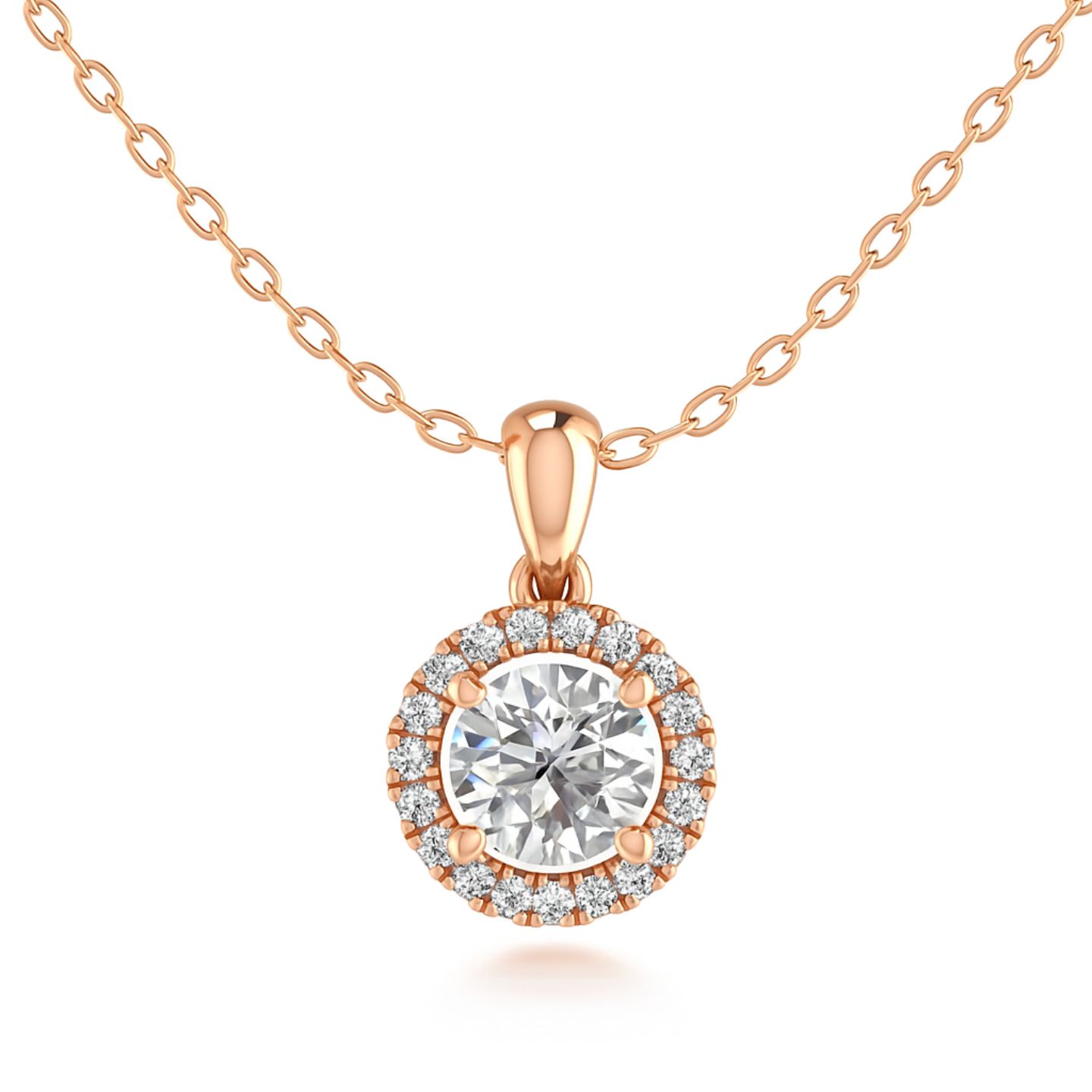 Tarynn Natural Diamond 4 Prong  Necklace