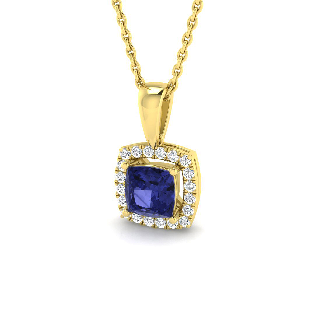 Draila Tanzanite 4 Prong  Necklace