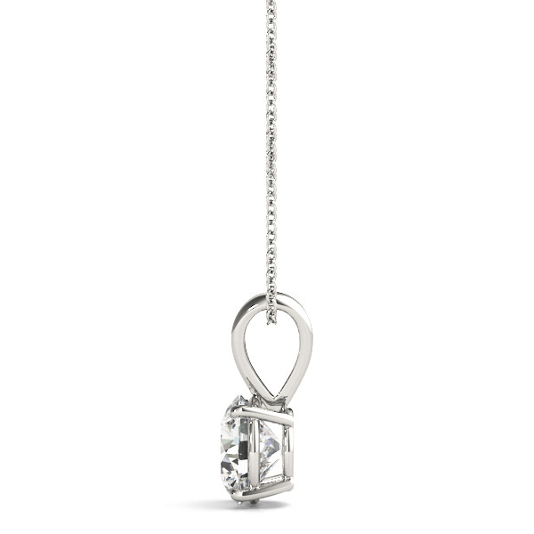 Nia 1.00ct Round Moissanite Solitaire Pendant | Sunshine Diamonds