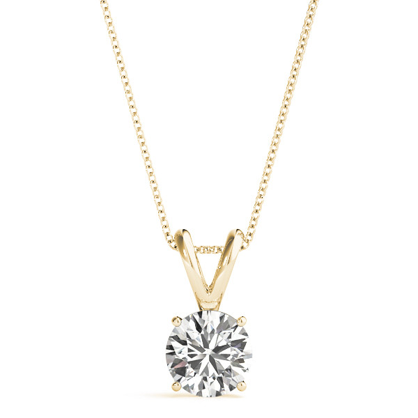 Nia 1.00ct Round Moissanite Solitaire Pendant