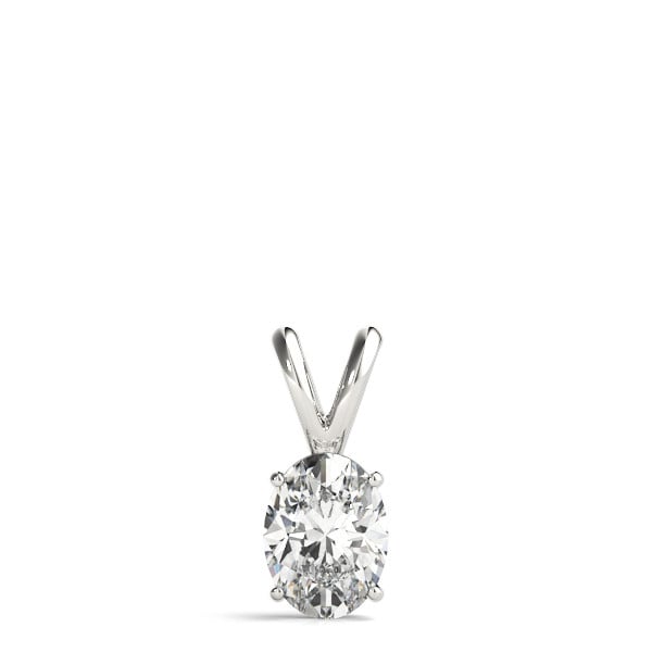 Nora 1.00ct Oval Cut Moissanite Solitaire Pendant | Sunshine Diamonds