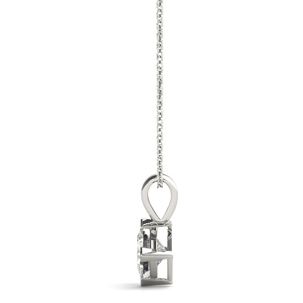 Elara 1.00ct Princess Cut Moissanite Solitaire Pendant | Sunshine Diamonds