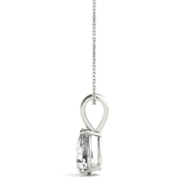 Liora 1.00ct Pear Cut Moissanite Solitaire Pendant | Sunshine Diamonds