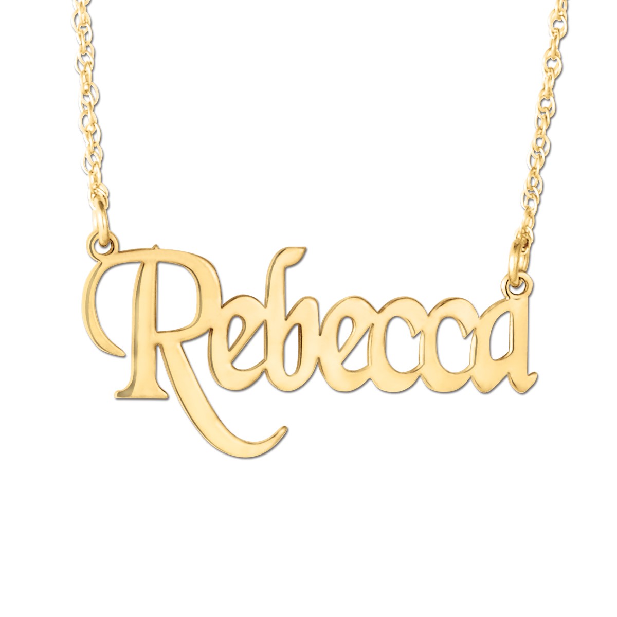 Rebecca Designer Pendants Necklaces in Silver 925