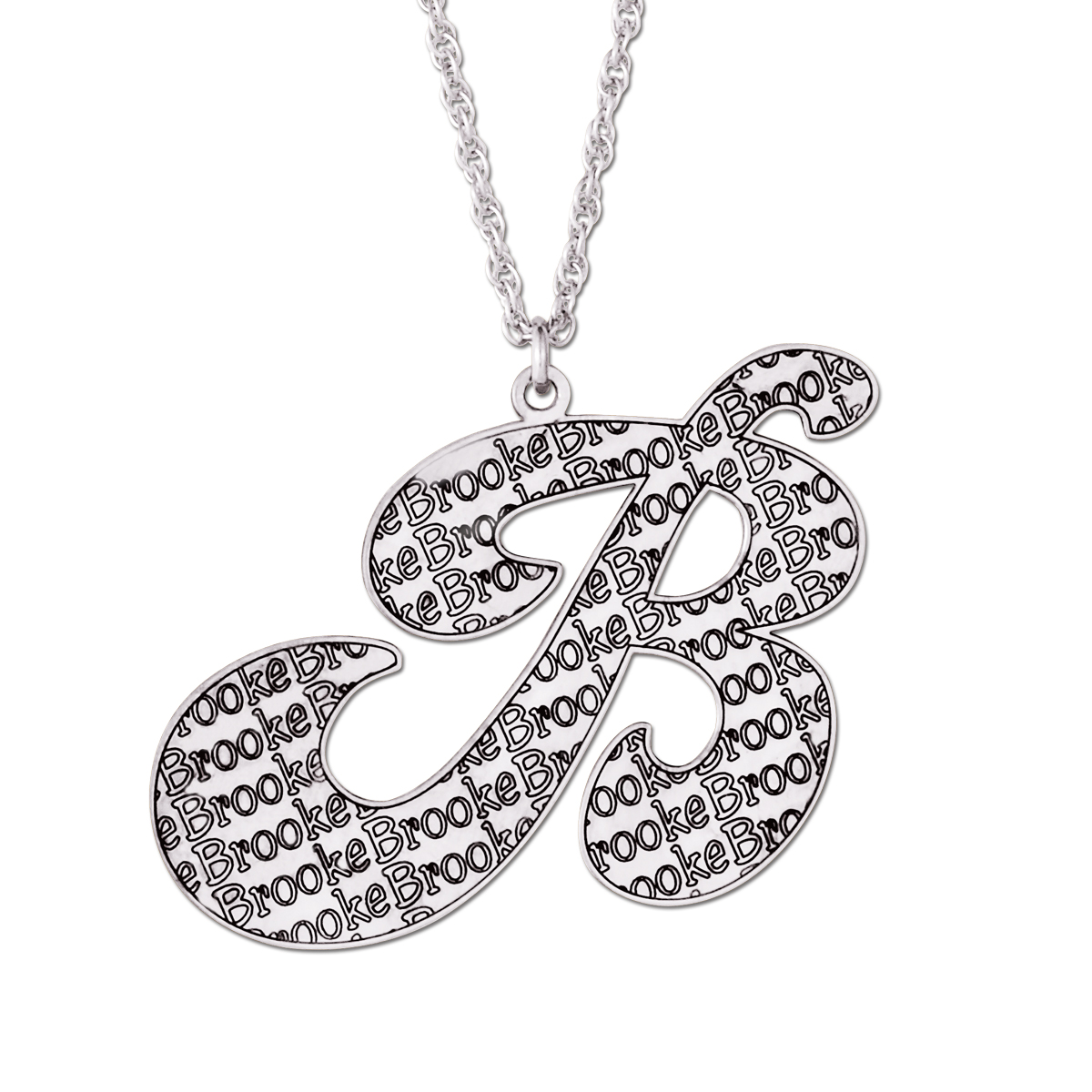 Bobby Intile With Name  Necklace