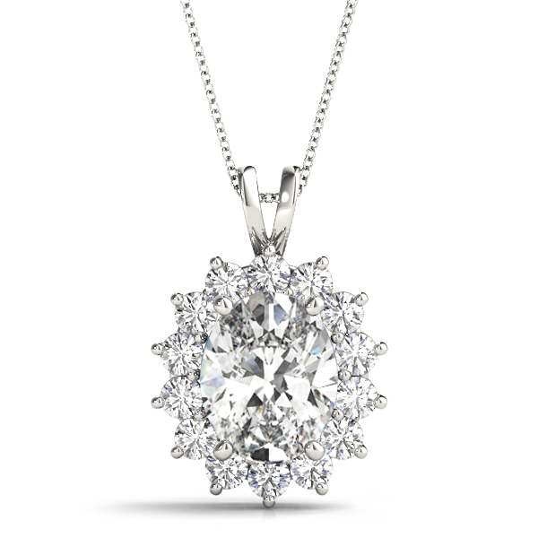 Tamaya Lab-Created Diamond Prong Set  Necklace
