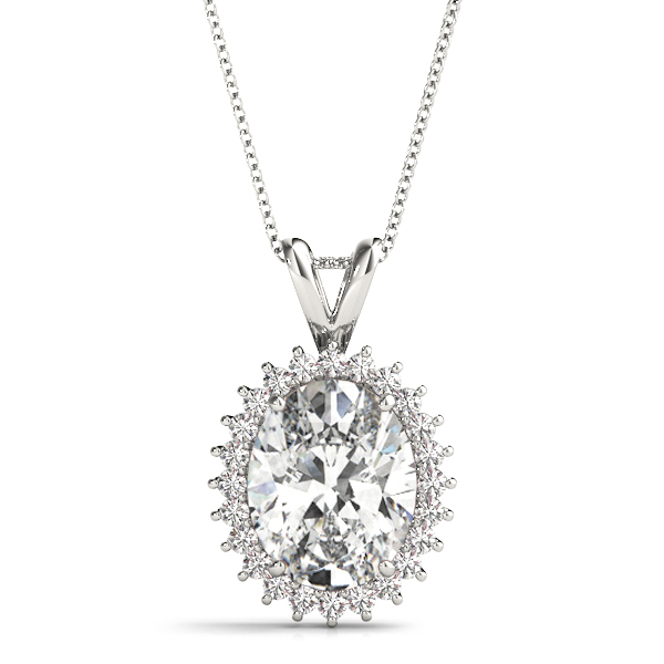 Tanaya Lab-Created Diamond 4 Prong  Necklace