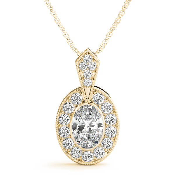 Tenesha Lab-Created Diamond Bezel Set  Necklace
