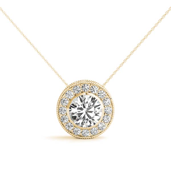 Taiya Lab-Created Diamond Bezel Set  Necklace