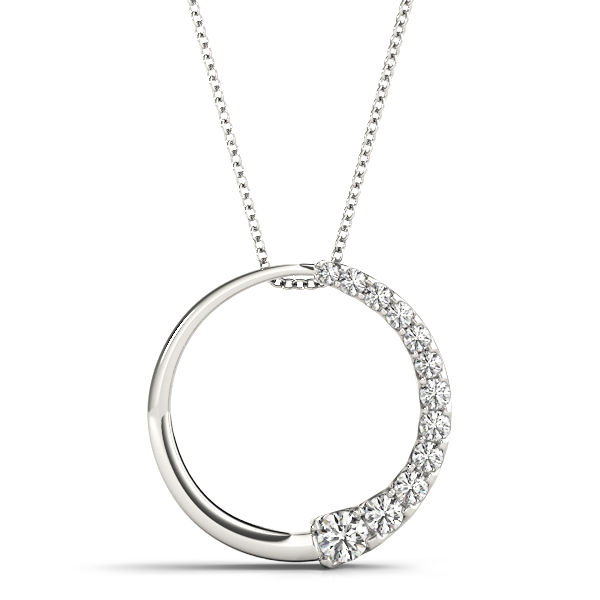 Dylan Natural Diamond Pave Set  Necklace