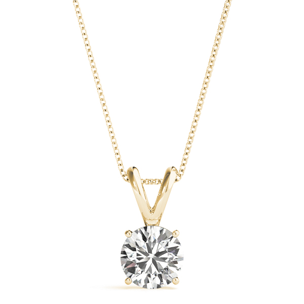 Roase Natural Diamond 4 Prong  Necklace