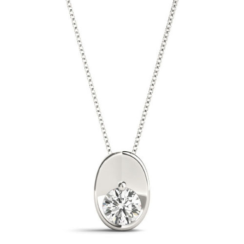 Robene Natural Diamond Prong Set  Necklace