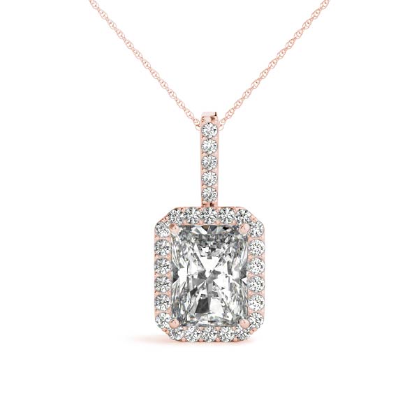 Tena Lab-Created Diamond 4 Prong  Necklace