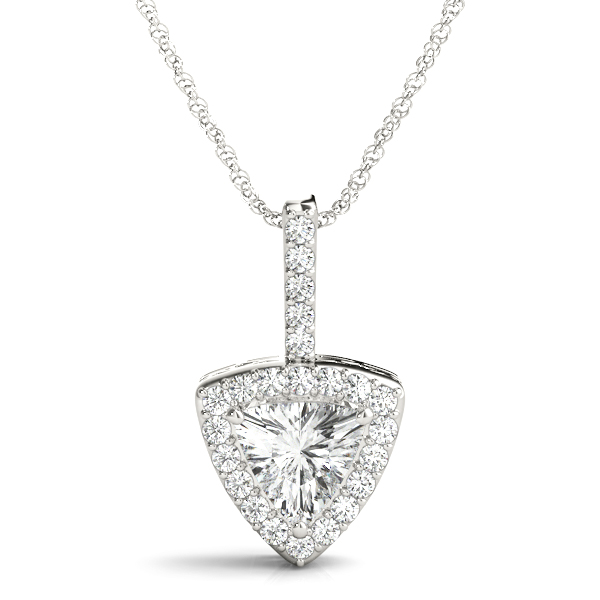0.4 Ct Natural Diamond Trillion Cut Takarra  in Silver 925