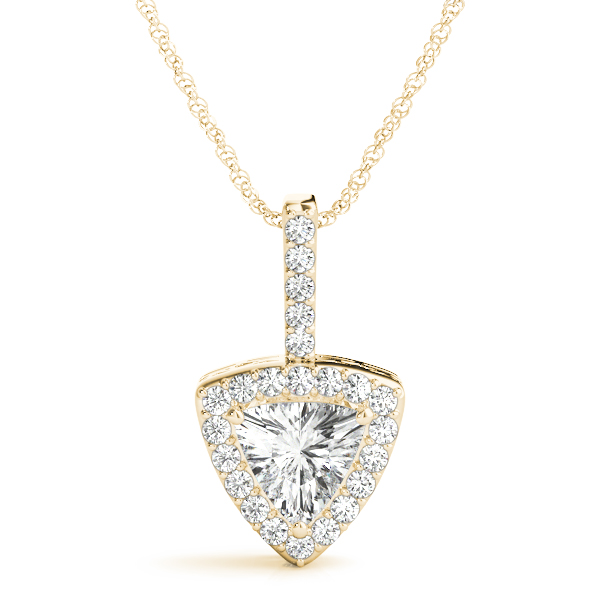 0.4 Ct Natural Diamond Trillion Cut Takarra  in Silver 925