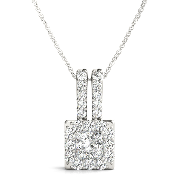 0.75 Ct Natural Diamond Princess Cut Toshika  in Silver 925