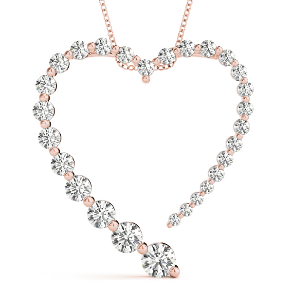 0.23 Ct Lab-Created Diamond Round Cut Teddy Journey Pendants Necklaces in Silver 925
