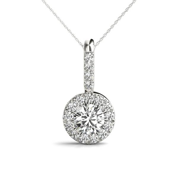Tekla 0.10 - 3.00 Carat Natural Diamond 4 Prong  Necklace