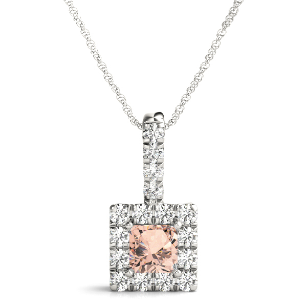Taleyah 0.10 - 3.00 Carat Morganite 4 Prong  Necklace