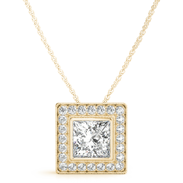 0.5 Ct Natural Diamond Princess Cut Tatiyana  in Silver 925