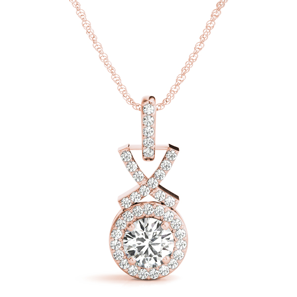 Trishana Lab-Created Diamond 4 Prong  Necklace