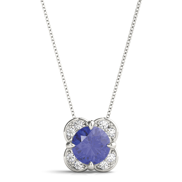 Pratiti 0.50 - 3.00 Carat Blue Sapphire 4 Claw Set  Necklace