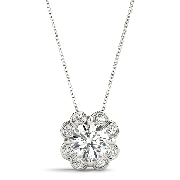 0.2 Ct Natural Diamond Round Cut Taletha  in Silver 925