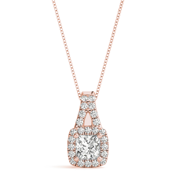 Teresia Lab-Created Diamond 4 Claw Set  Necklace