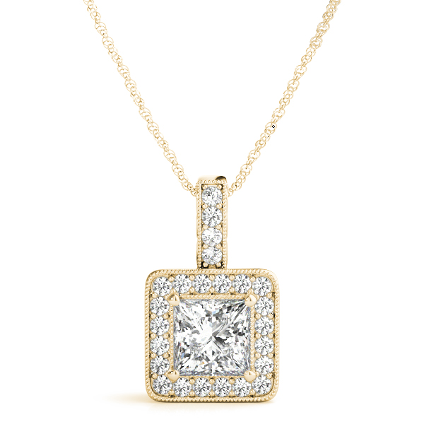 Tion Lab-Created Diamond 4 Prong  Necklace