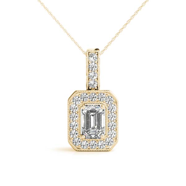 Tansy Lab-Created Diamond 4 Prong  Necklace