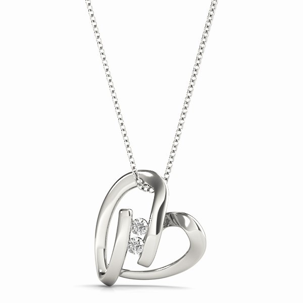 Valencia Natural Diamond Channel Set  Necklace