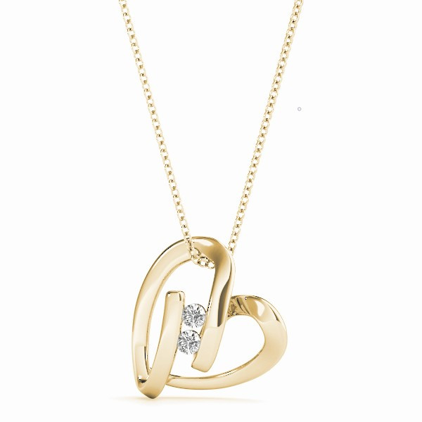 Valencia Natural Diamond Channel Set  Necklace