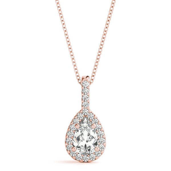 0.1 Ct Natural Diamond Pear Cut Thaleia  in Silver 925