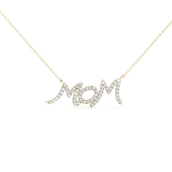Rhodes Natural Diamond Pave Set Necklace